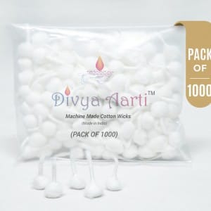 Divya Aarti Cotton Wicks (Pack of 1000)