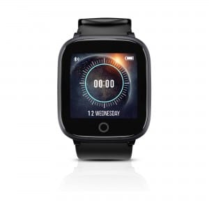 Syska SW100 Smartwatch (Black Strap, Free Size)