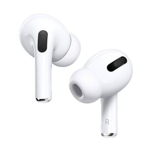Apple Airpods Pro With Wireless Charging Case Active noise cancellation enabled Bluetooth Headset without Mic (White, True Wireless)