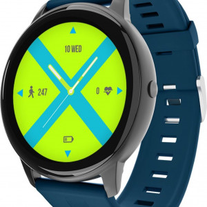 Syska BOLT SW200 Smartwatch (Blue Strap, Regular)