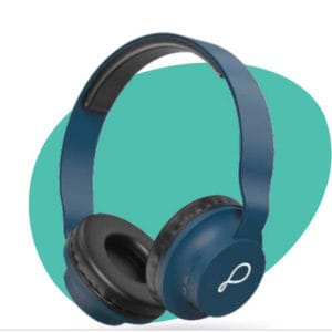 Pebble EVOLVE Wireless Headphones (Blue, Black)