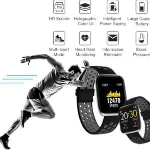 Pebble Impulse Smartwatch (Black, Smart watch with Oxymeter and HR monitoring)